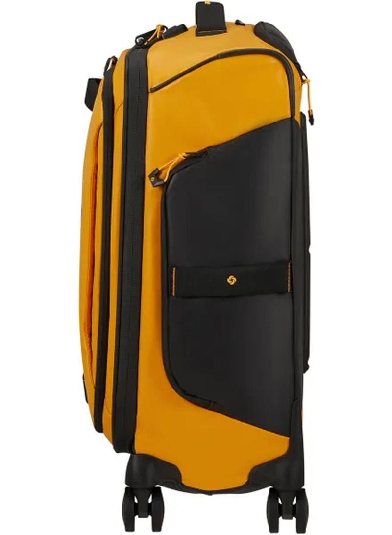 Samsonite Ecodiver Suitcase Cabin Size 55 cm / 20 inch, 4 Spinner Wheels, 100% Recycled Pet, Yellow|ID Tag|Front Pocket Compartment|TSA Lock|Water Resistant Material - 3 Years International Warranty - Image 2
